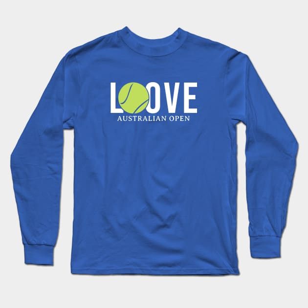 Love Australian Open Long Sleeve T-Shirt by Tebird